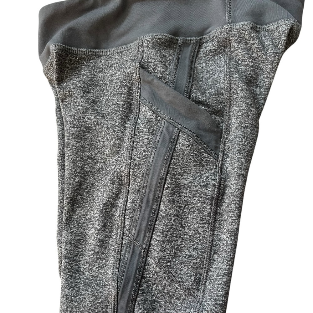 Ivivva Charcoal Gray Kids Leggings 7 - Picture 3 of 6